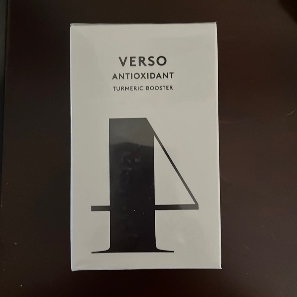 New in sealed package Verso Tumeric booster